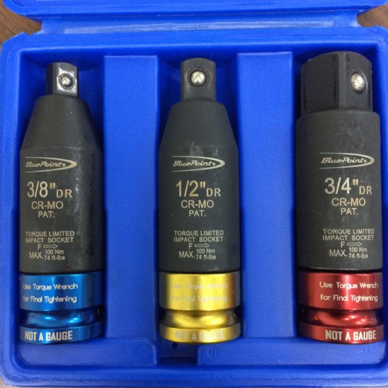 Blue Point BLPTSIM12S Torque Limiting Impact Sockets | Blue Point by KHM Megatools Corp. Blue Point BLPTSIM12S Torque Limiting Impact Sockets | Blue Point by KHM Megatools Corp.